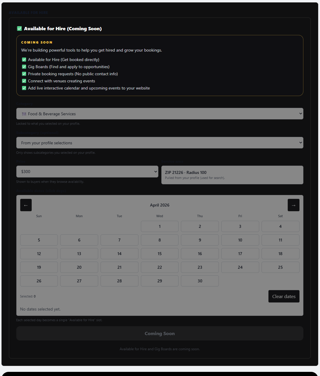 Pro services availability