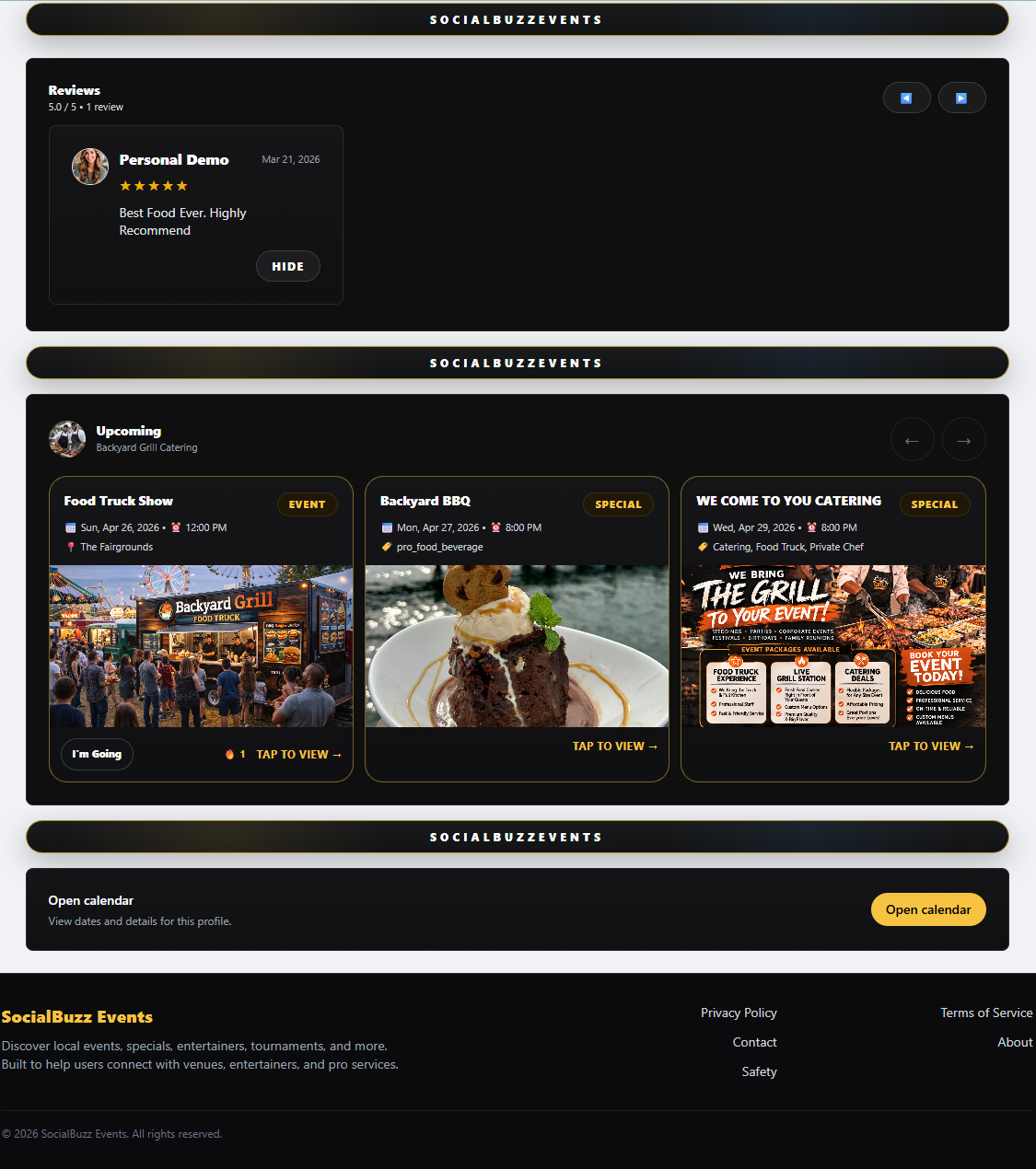 Pro services connected events